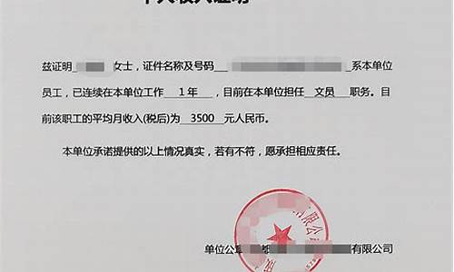 个人收入证明怎么写_个人收入证明怎么写模板